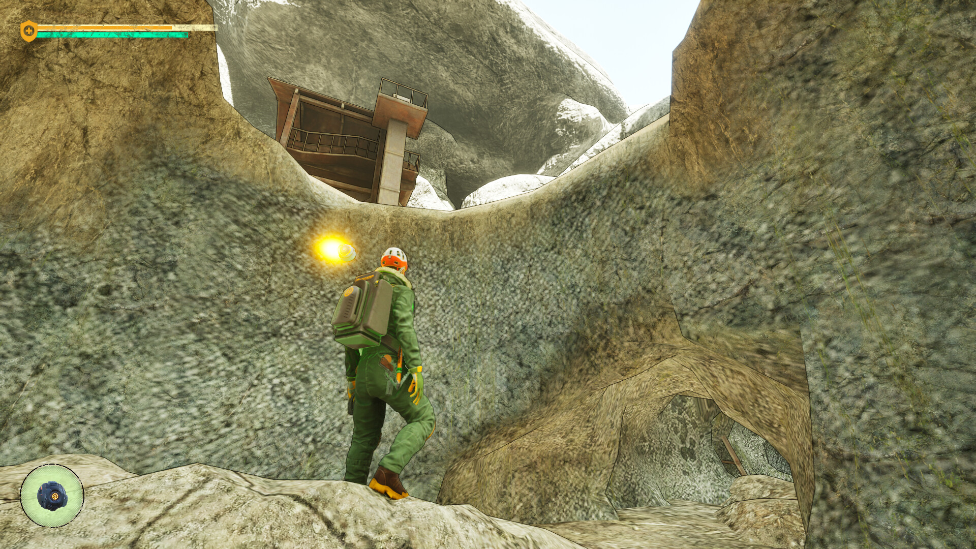 荒野徒步移動示意