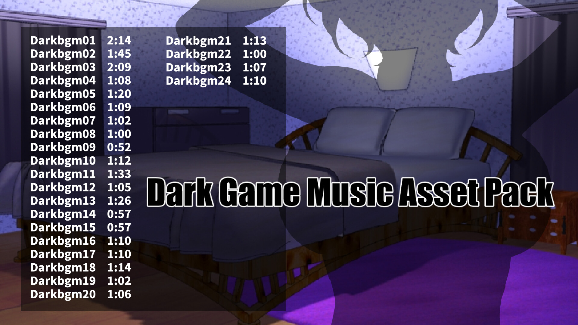 RPG Maker MZ - Dark Game Music Asset Pack 範例場景