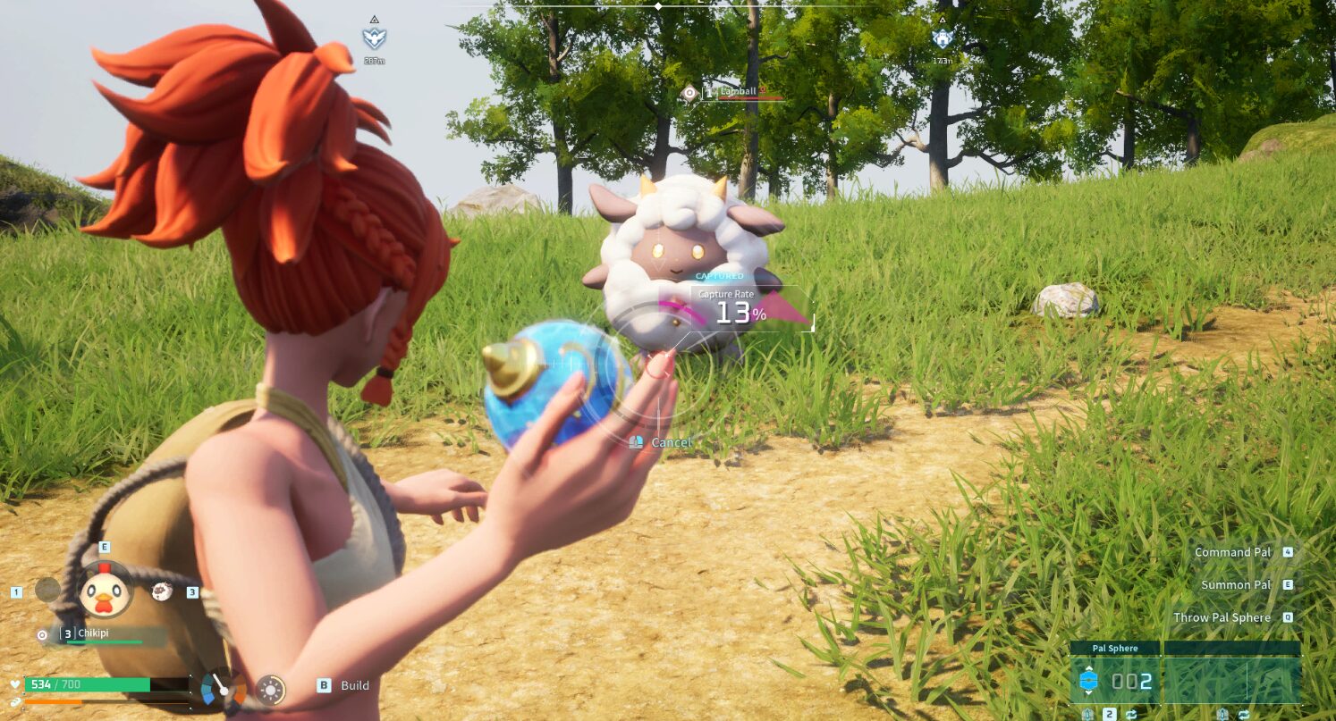 幻兽帕鲁 帕鲁球 捕捉