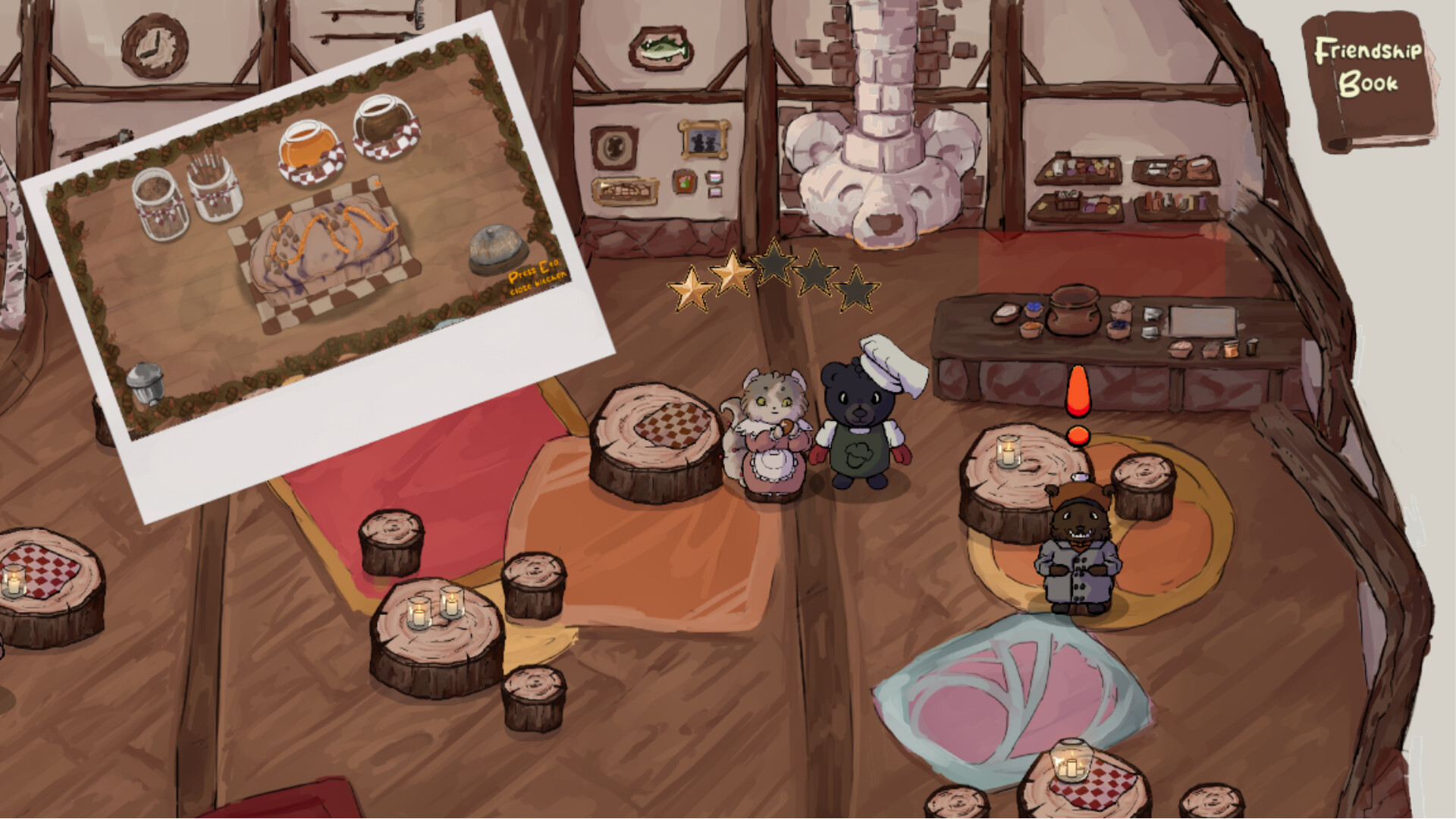 Bearly Baking 遊戲畫面：烘焙場景