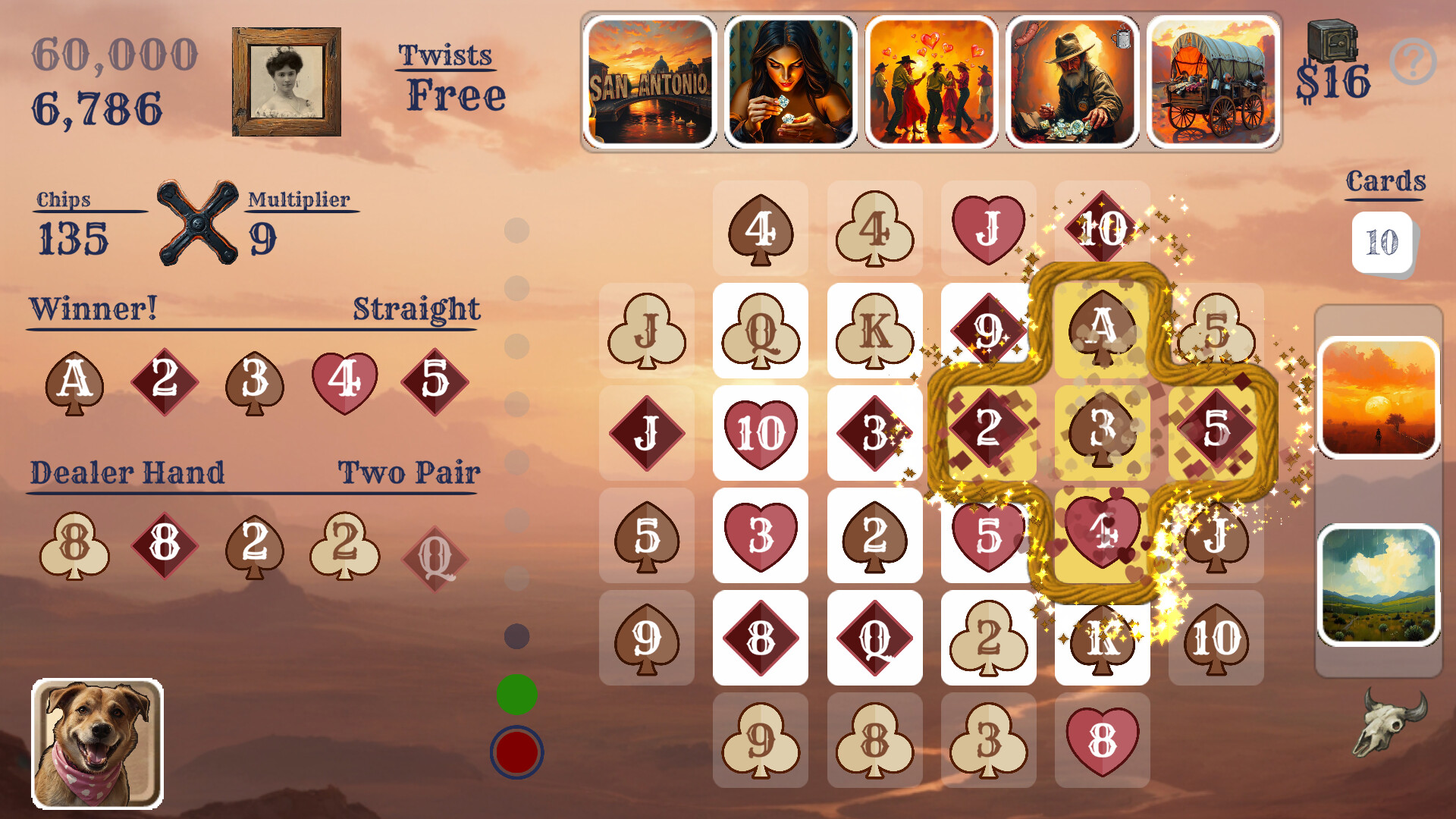 Texas Twist Poker 3 Bandit's Run 西部冒險演出