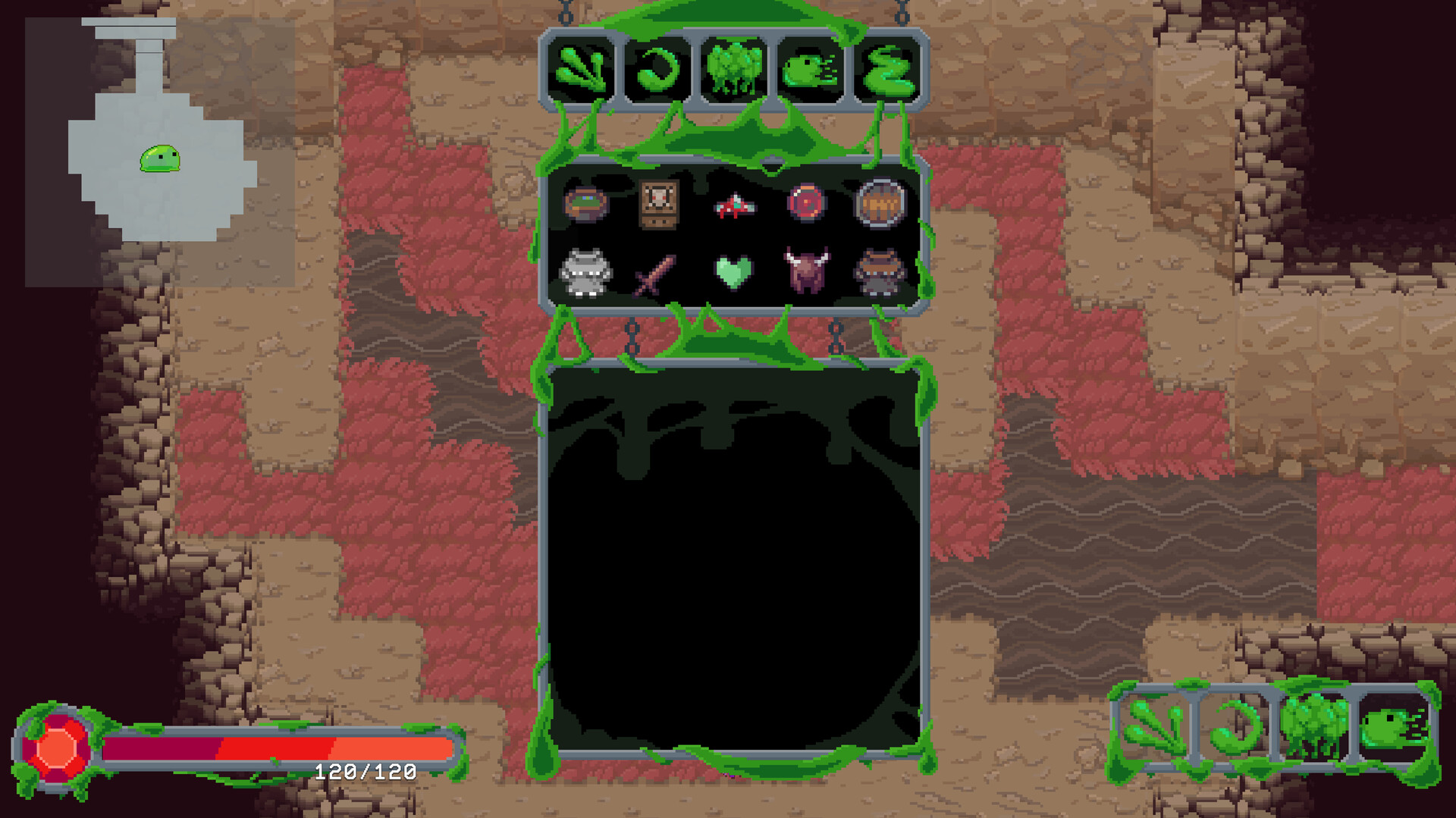 史萊姆少年 橫向戰鬥畫面