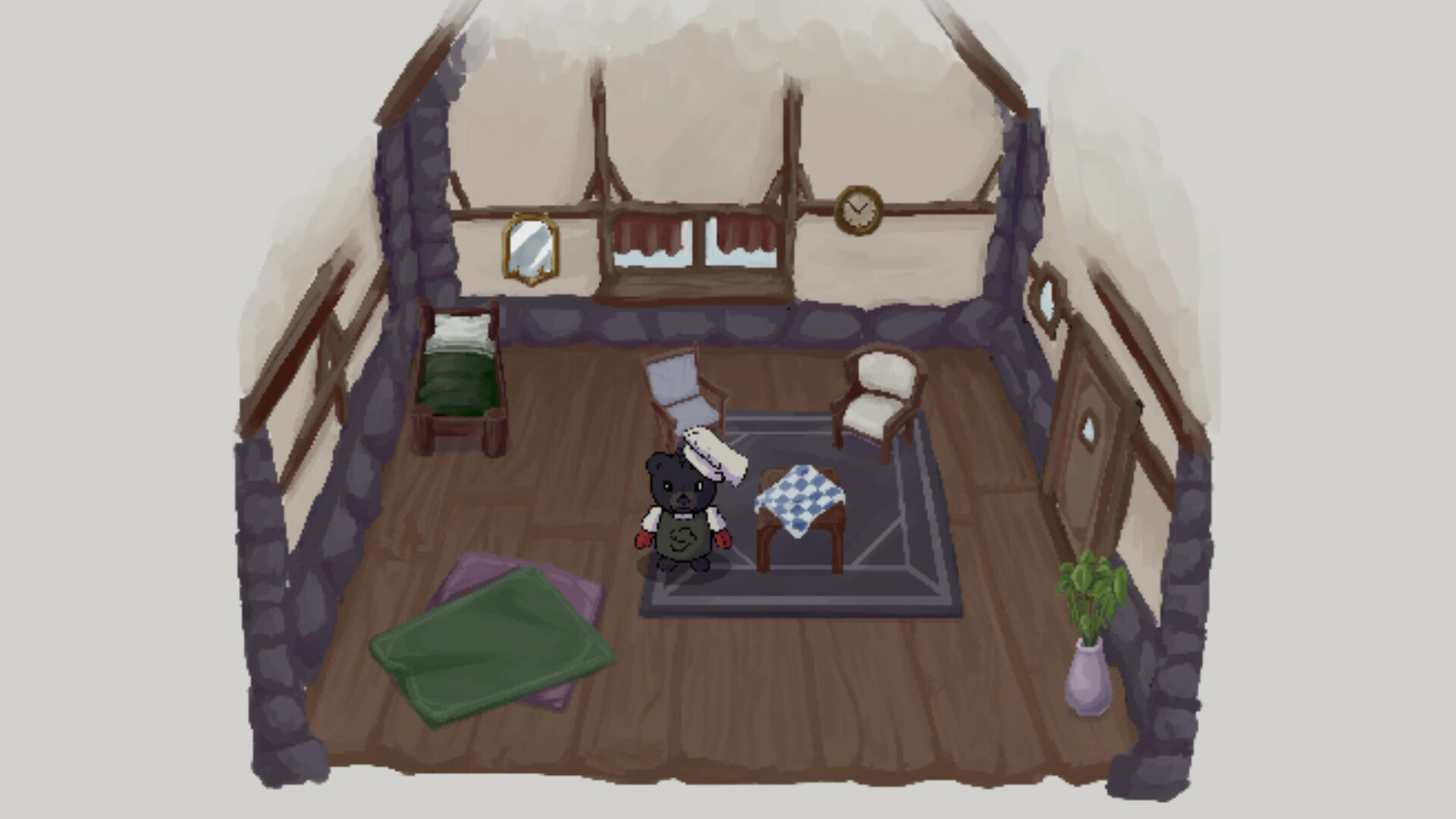 Bearly Baking 可愛顧客互動畫面