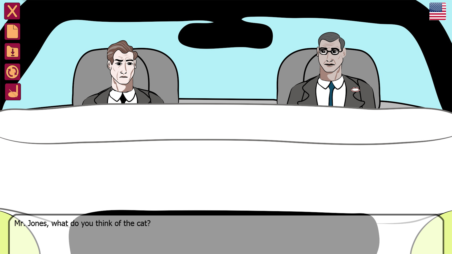 遊戲內部畫面,突顯貓咪與角色互動