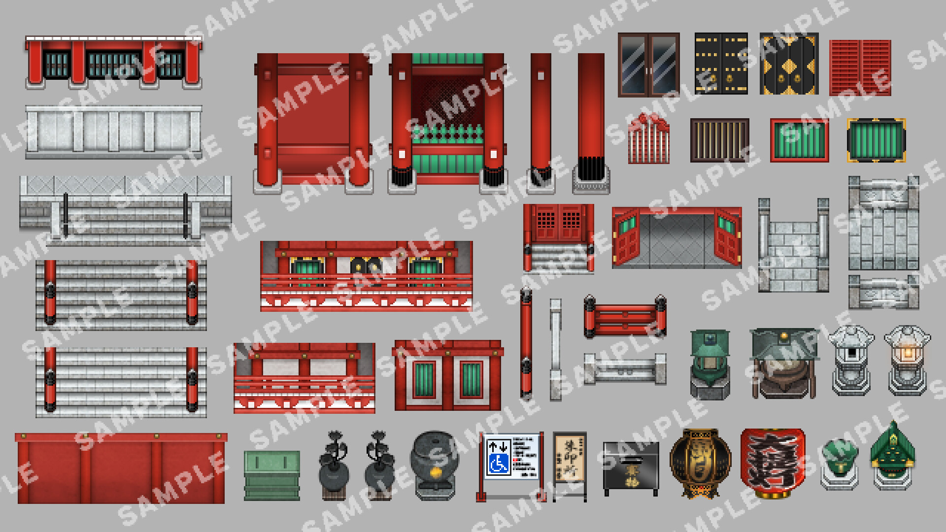 RPG Maker MZ 官方淺草範例地圖截圖