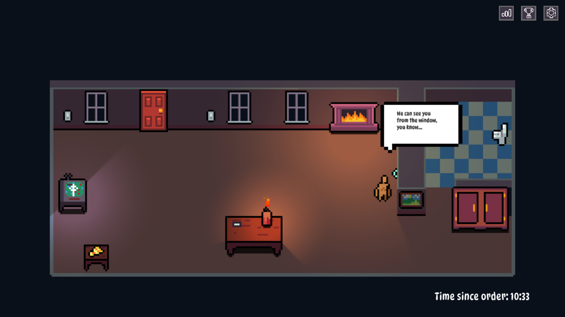 模擬外送房間環境