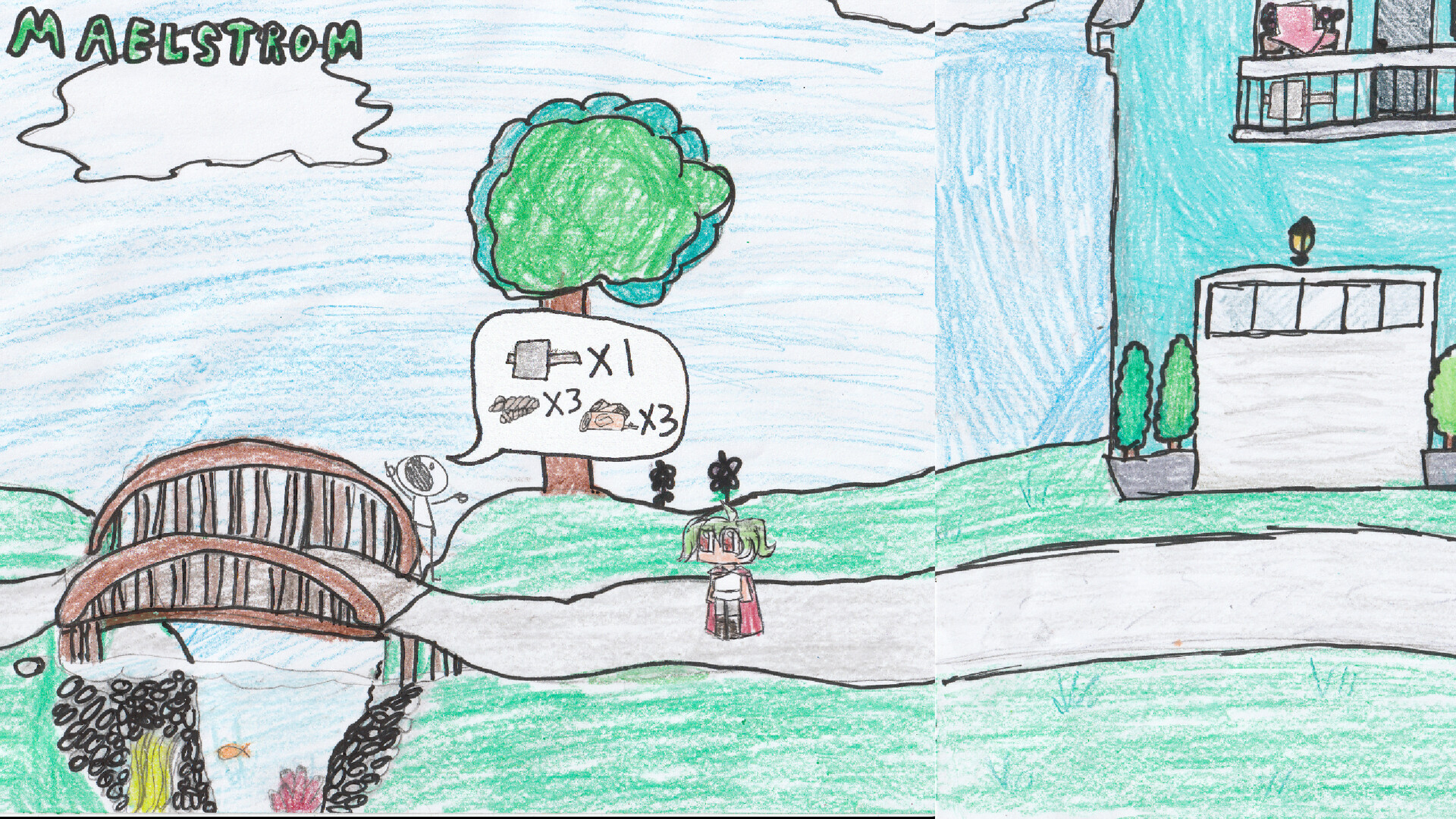 尋找艾薇 手繪關卡場景截圖