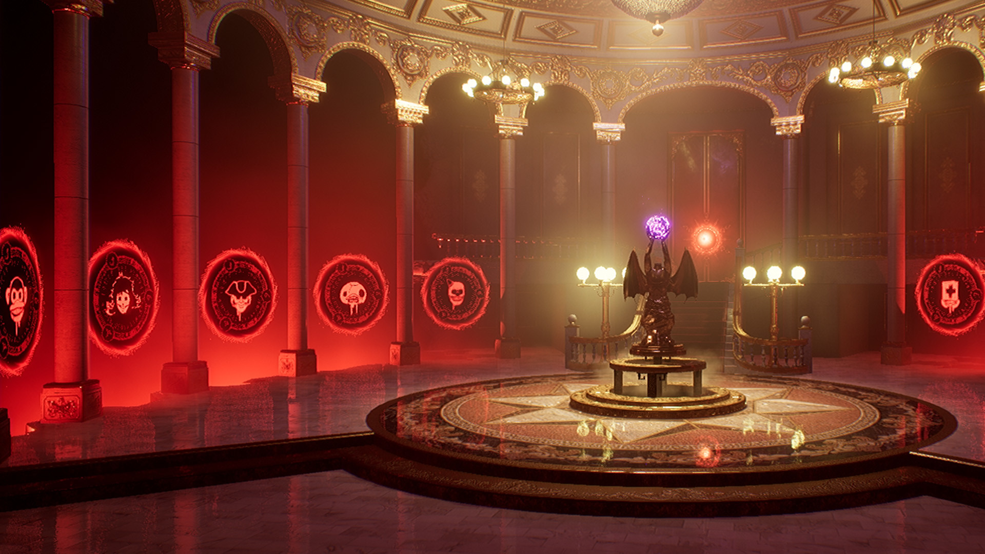 恐怖怪物雕塑特寫