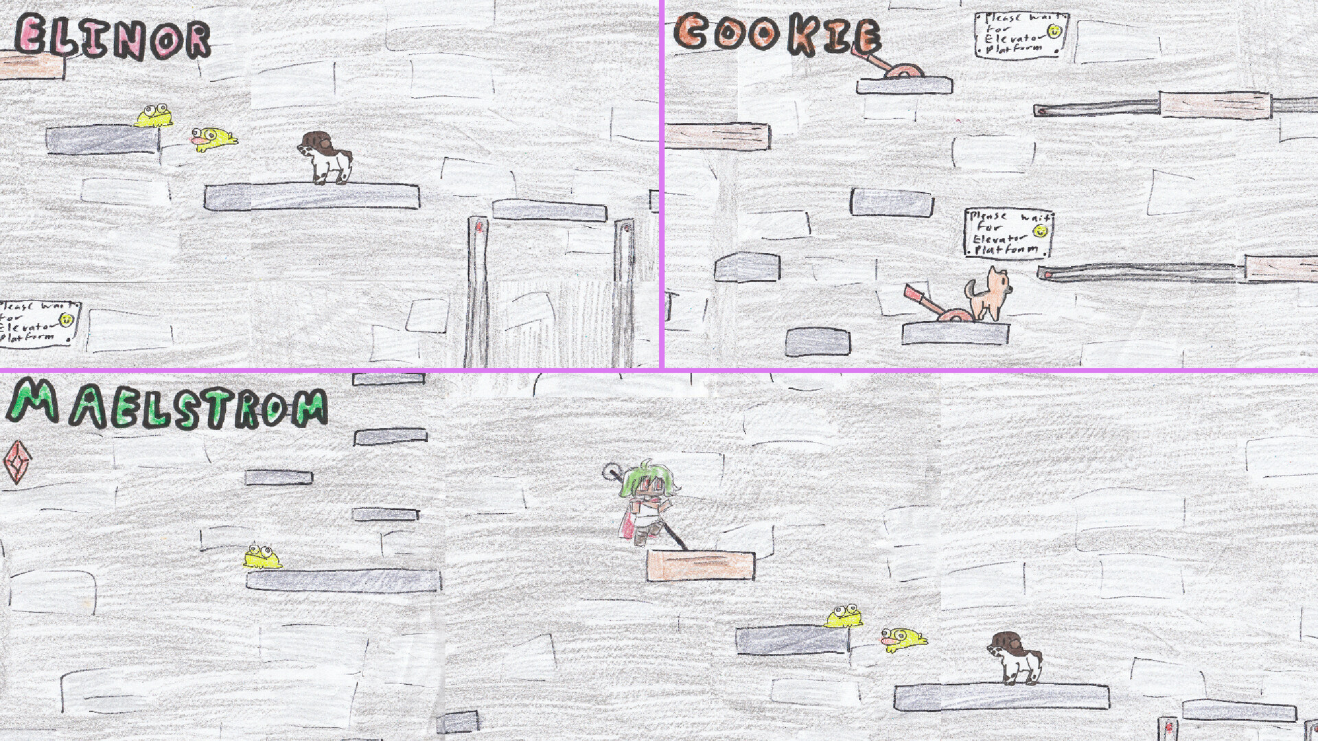 《尋找艾薇》多人合作情境示意