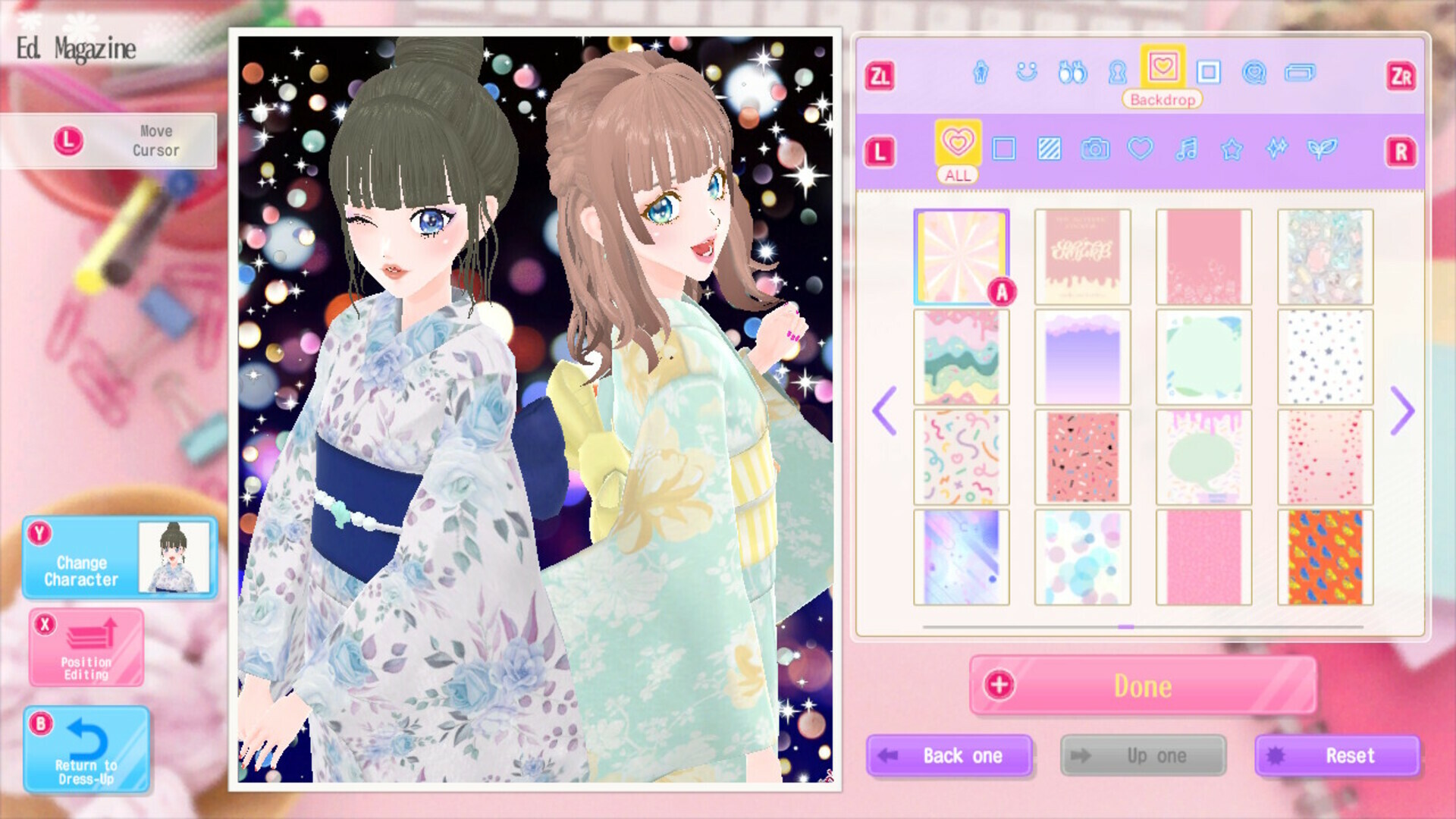 在遊戲中登上時尚雜誌封面