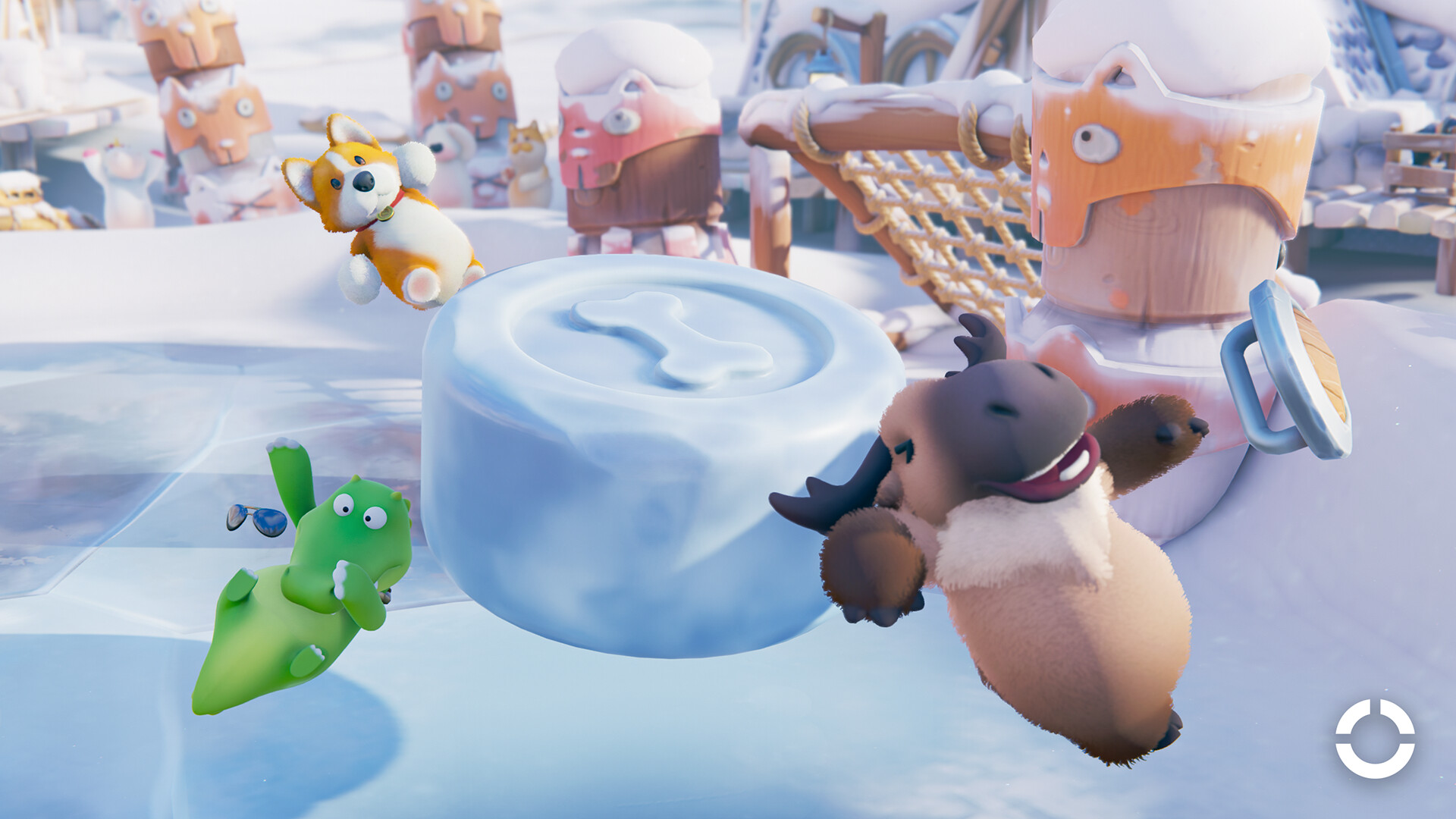 團隊合作搶奪小熊軟糖