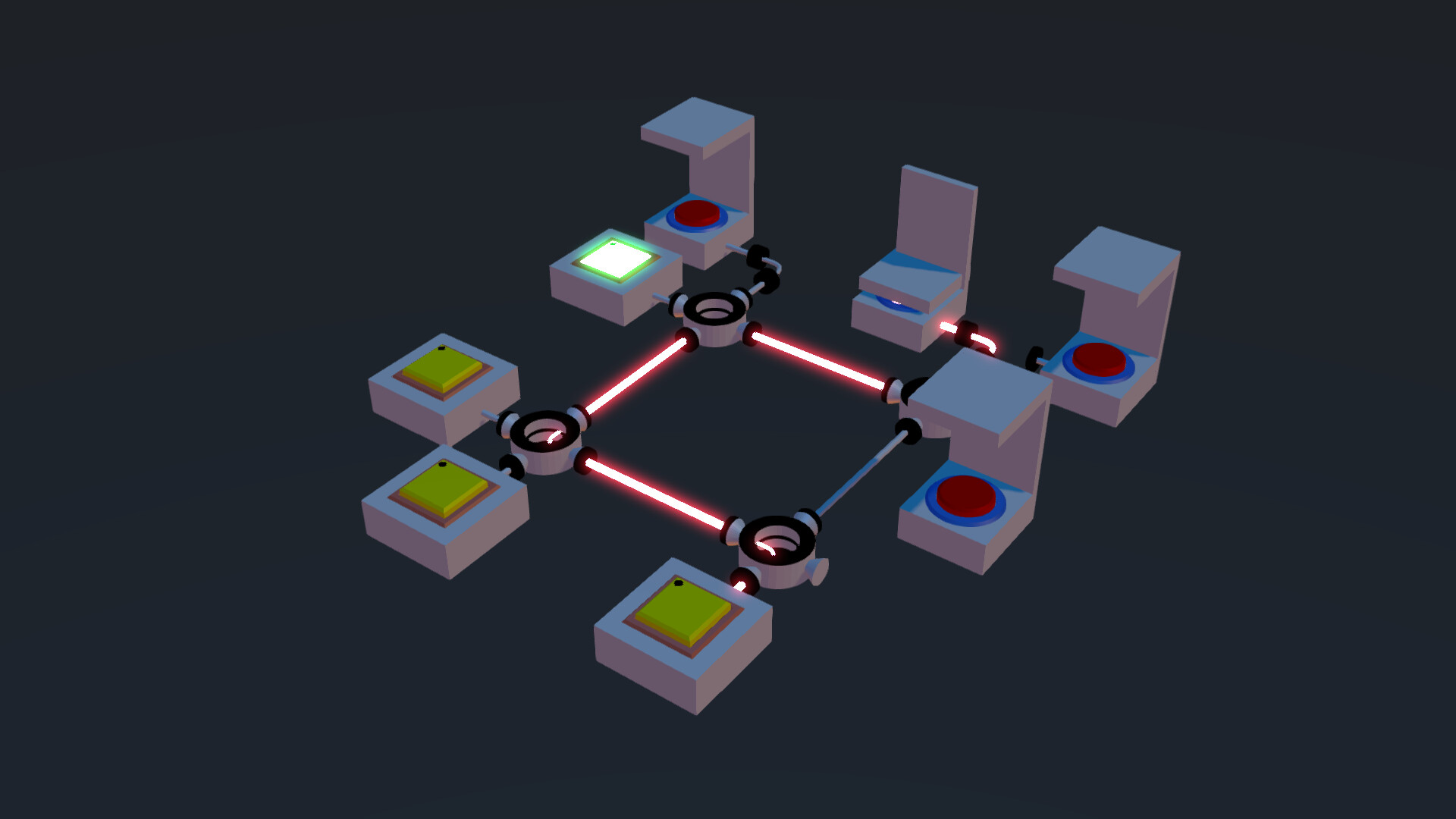 簡潔的畫面風格讓玩家能更專注於解謎本身。