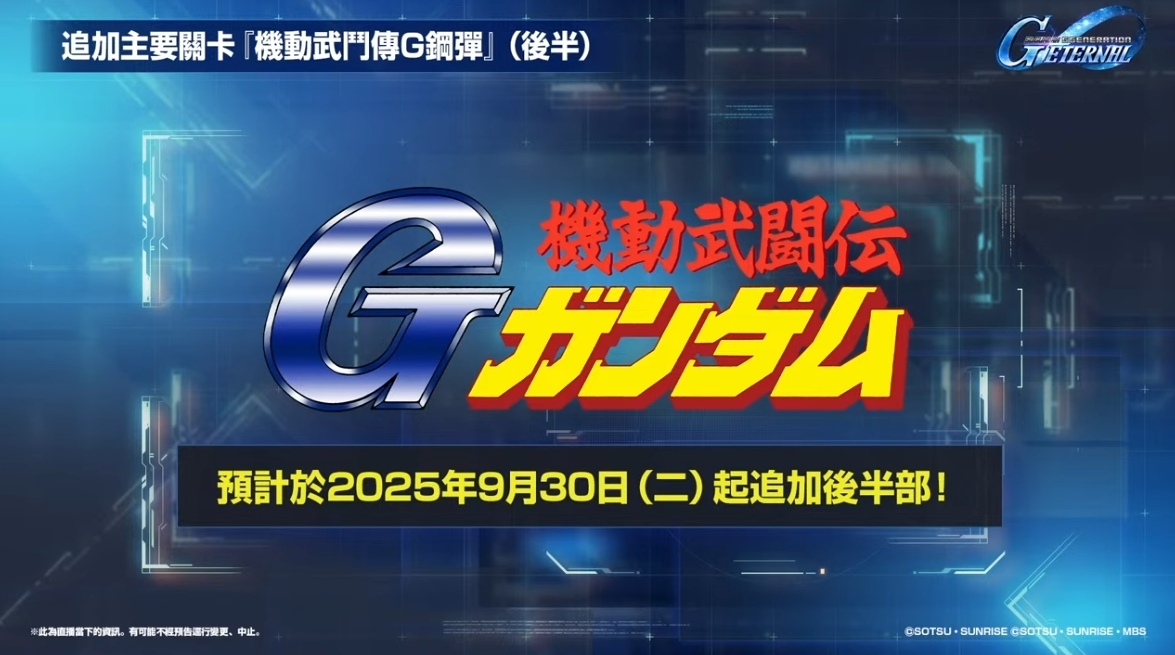 《機動武鬥傳 G 鋼彈》後半劇情即將開放