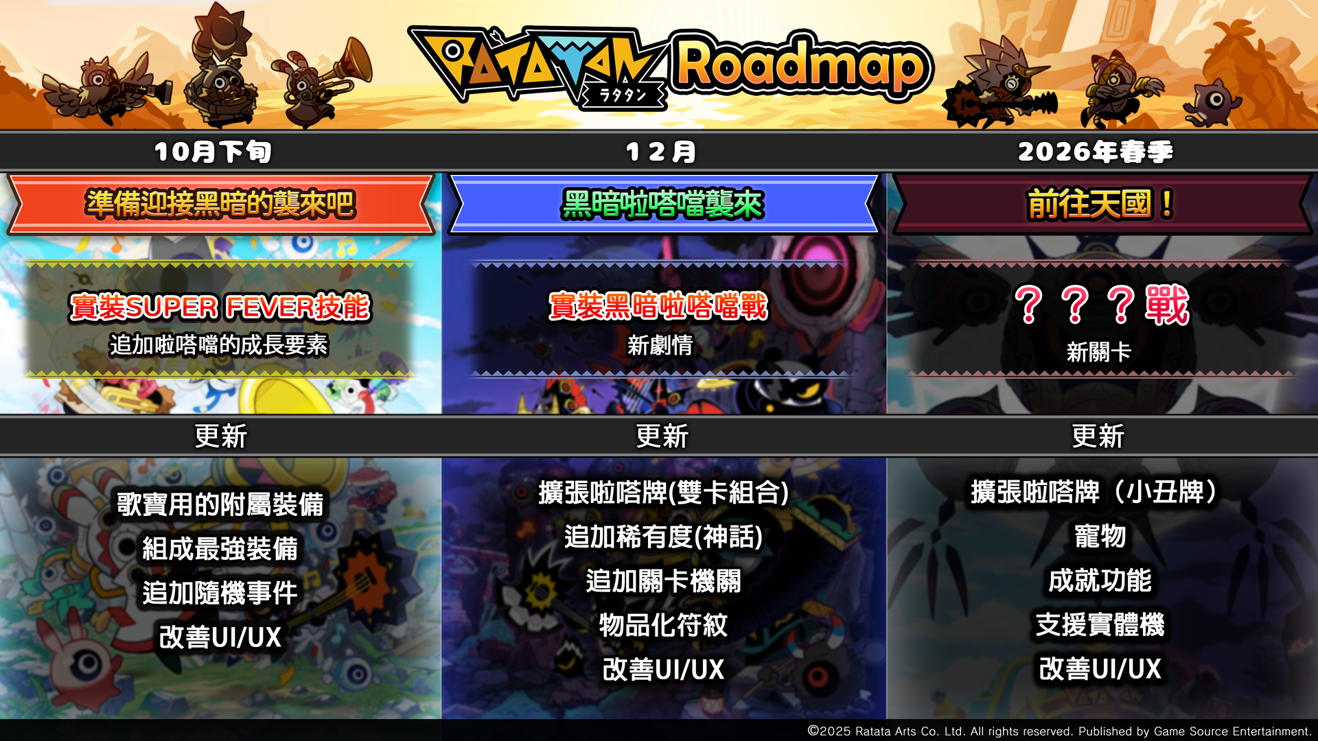 《啦嗒噹》未來更新藍圖