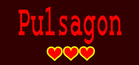 Pulsagon 遊戲主視覺圖,展示了遊戲的核心幾何元素與霓虹風格