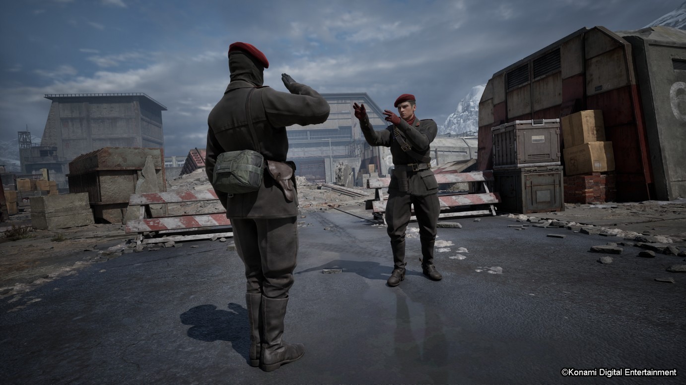 玩家在掩體後方觀察情勢