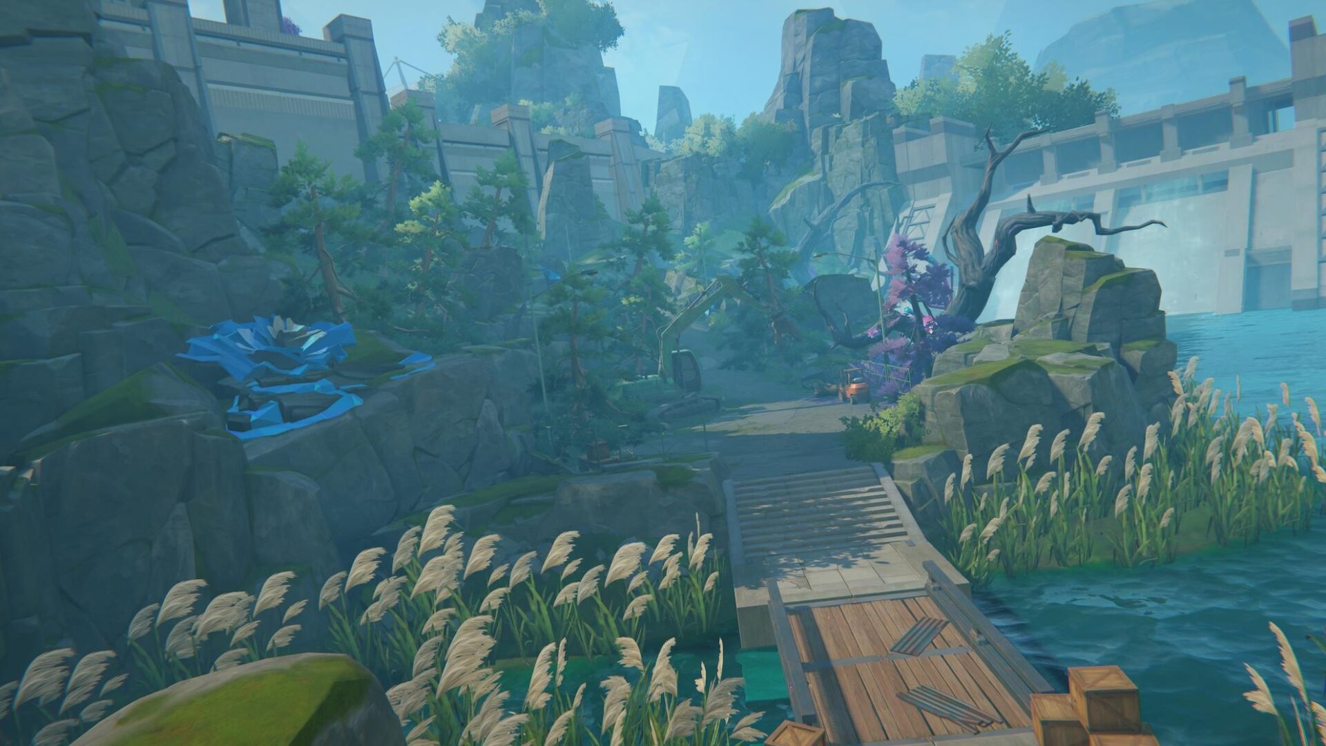 充滿廢棄工業設施的昔丘區域