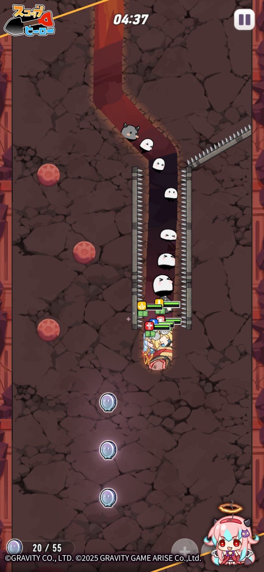 以手指劃出路線，引導英雄前進