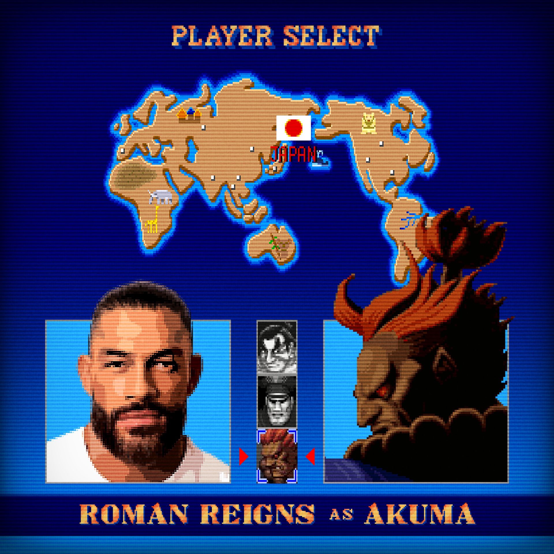 Roman Reigns 飾演 豪鬼(Akuma)