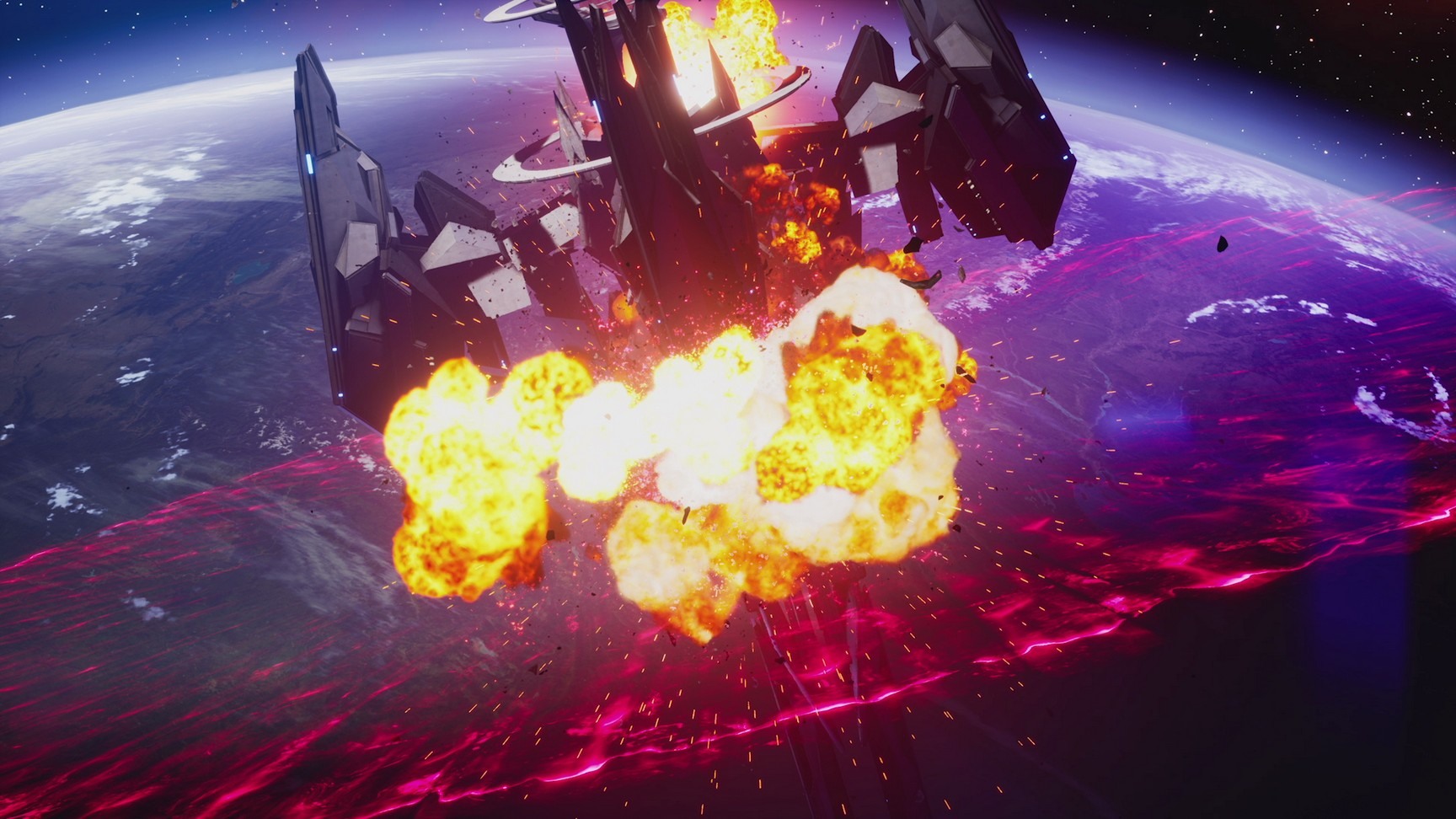 在空中與地面展開激烈戰鬥