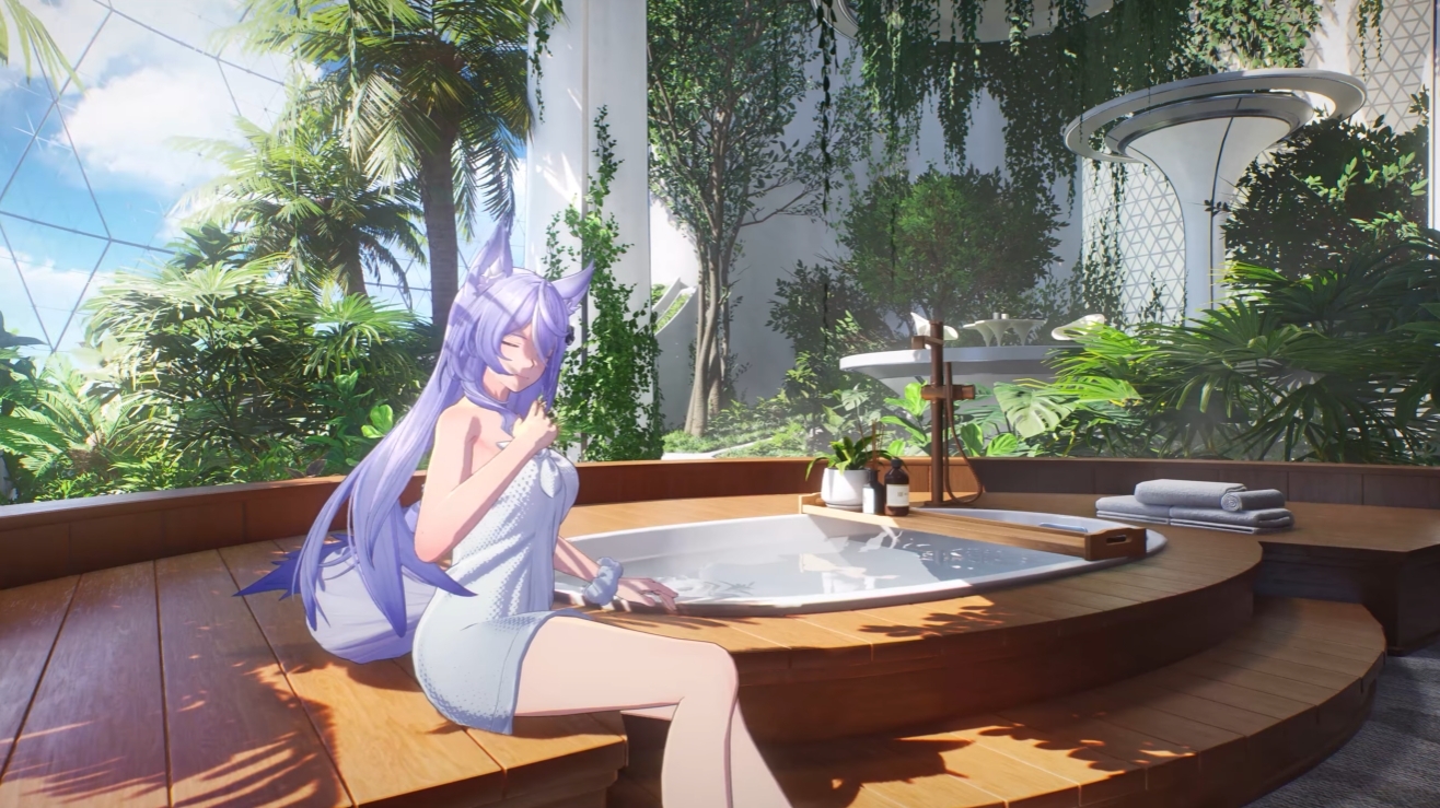 角色與巨大的敵人對峙