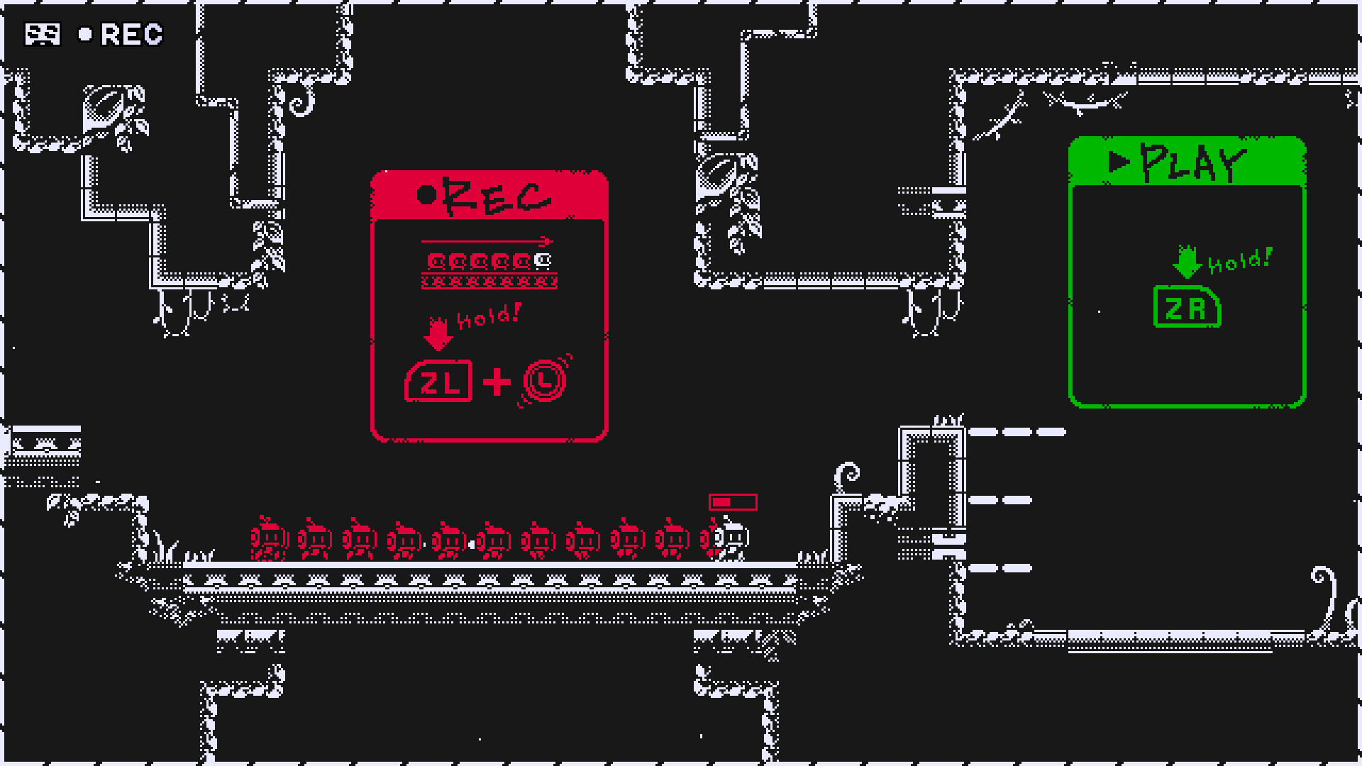 玩家角色與其重播的迴響互動