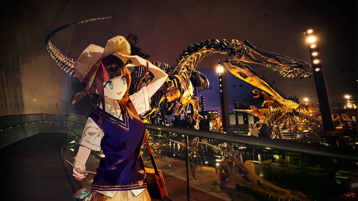 宇津見繪里世與恐龍博物館