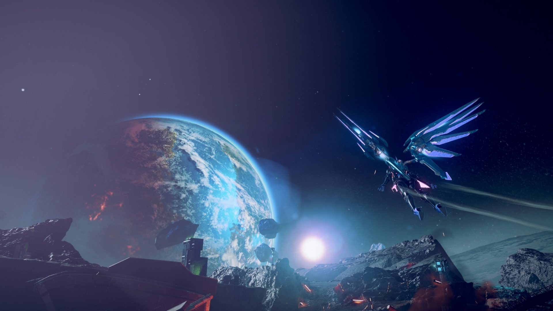 遊戲打造了宏偉壯闊的宇宙場景