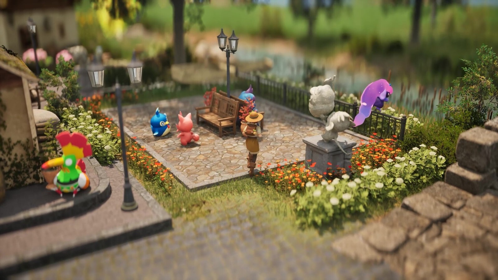 玩家與帕魯們共同打造理想中的農莊