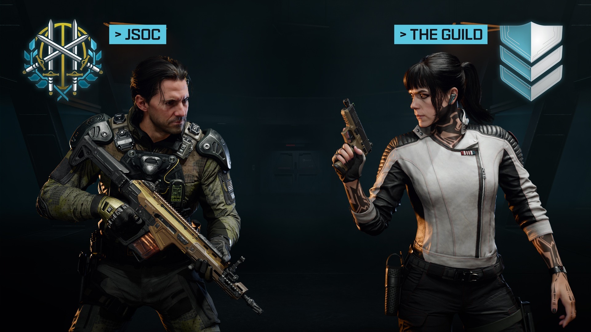 玩家可選擇加入大衛．梅森的菁英小隊或艾瑪．凱根的公會陣營。