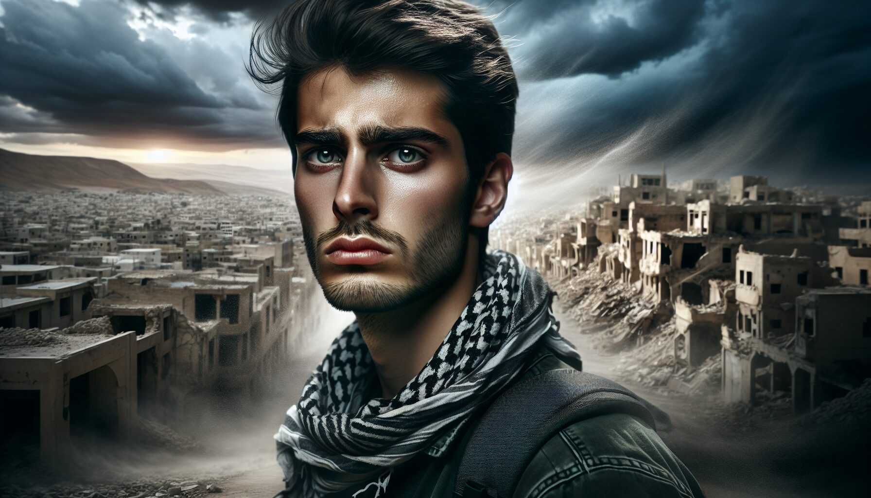 艾連凝視遠方,思考自由象徵的場面