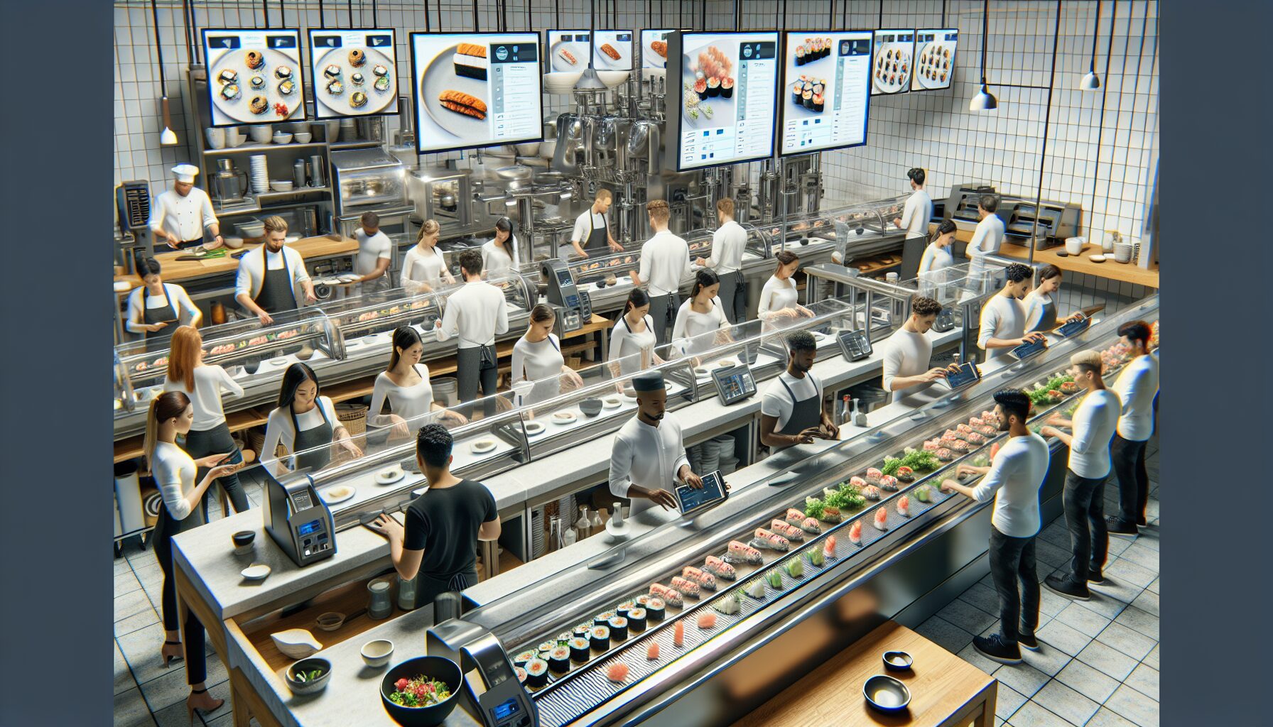 壽司郎迴轉壽司智能化與科技軌道展示