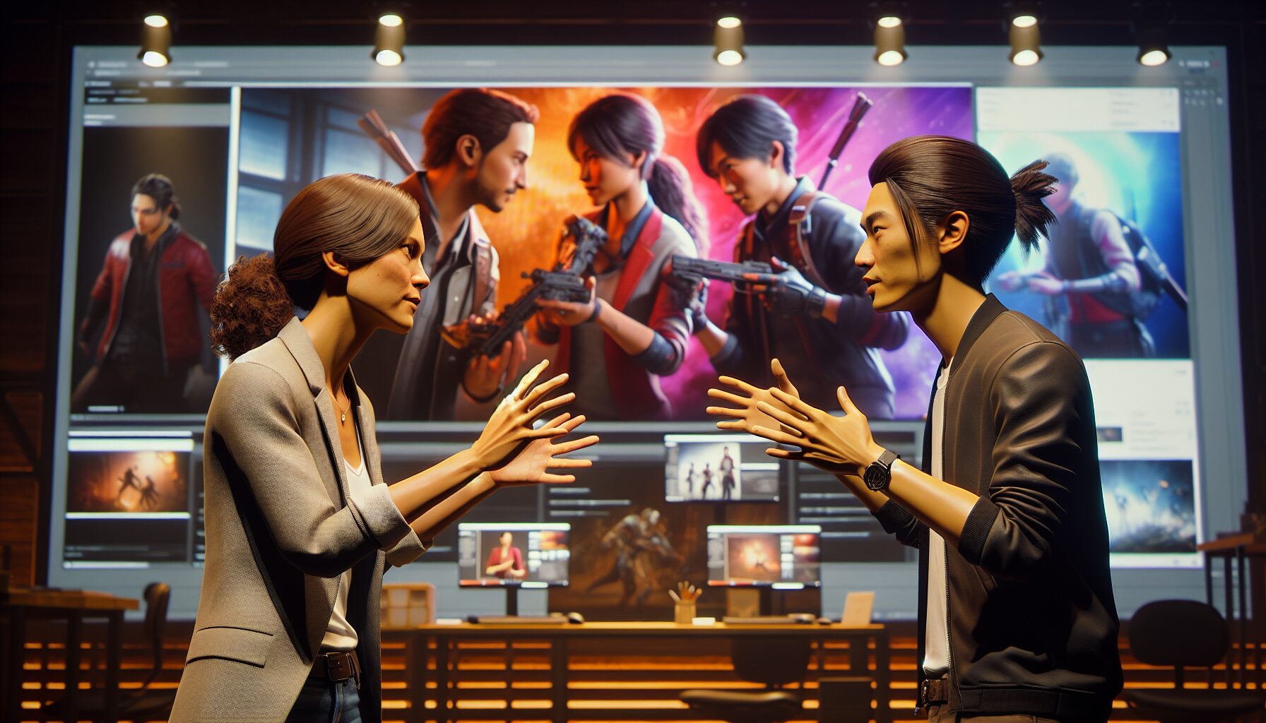 天美與CAPCOM兩方製作團隊討論遊戲玩法細節