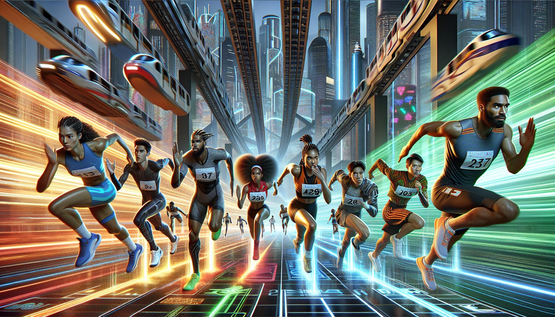 荒野亂鬥地鐵競速新模式賽道示意