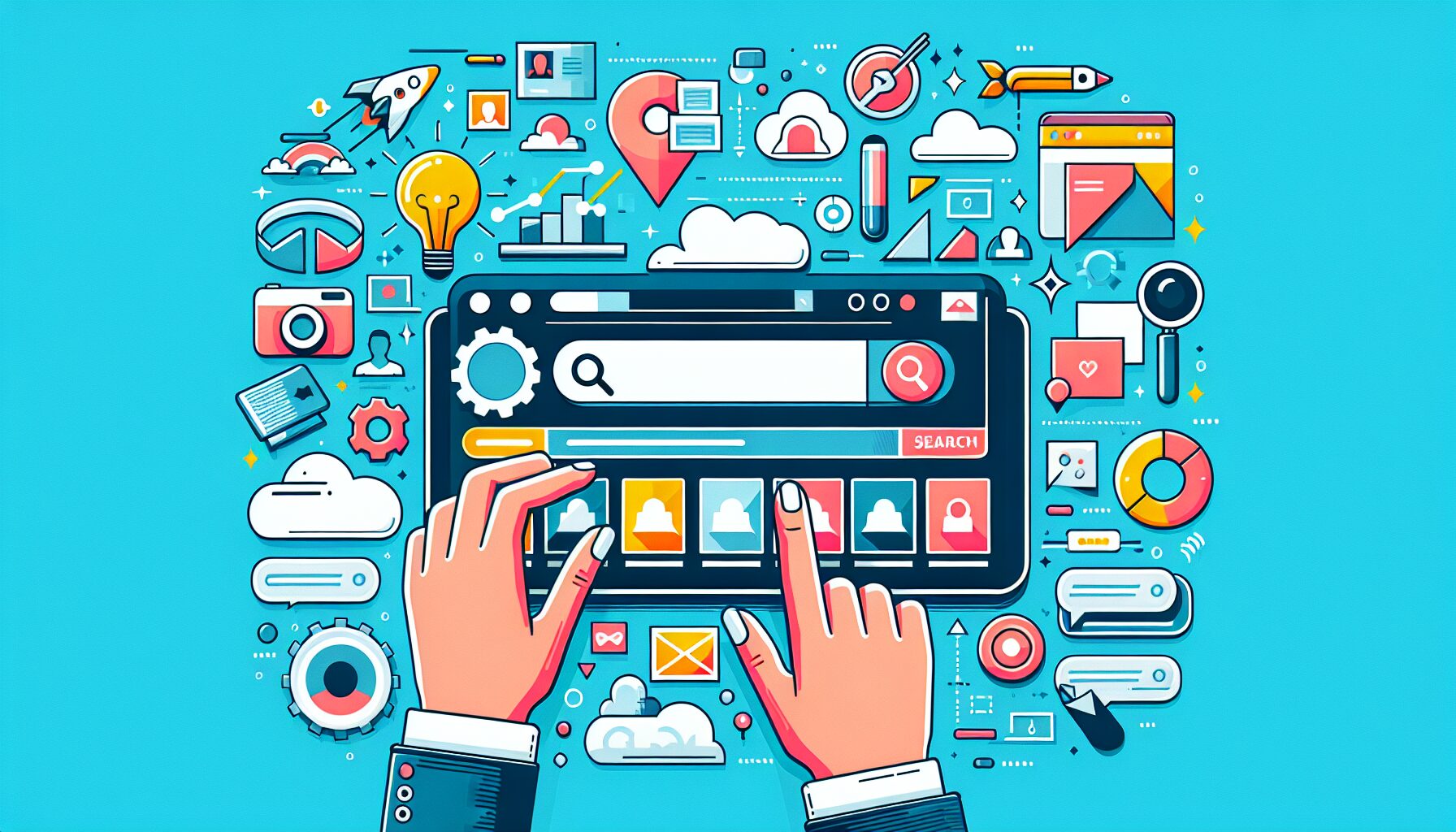 迷因搜尋網頁介面、二選一投票系統截圖