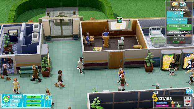 醫院大廳總是充滿活力，隨時都有事情發生。