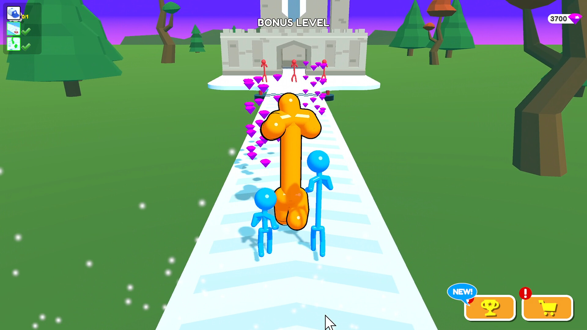 在跑酷關卡結束後，玩家可以進入城市建造模式。