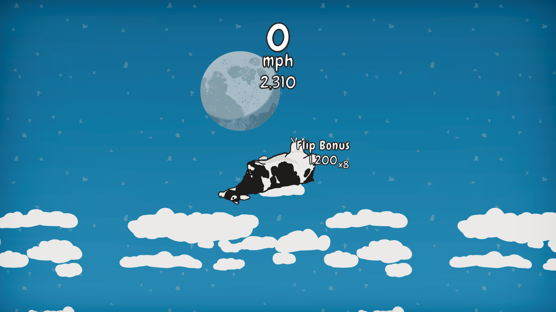 牛隻在空中飛翔的瞬間