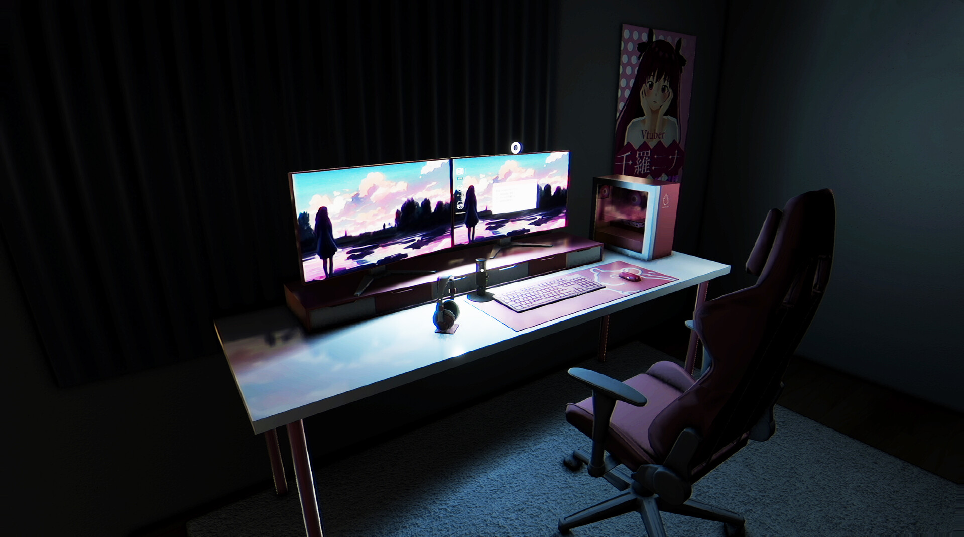 遊戲中充滿日式風格的恐怖場景