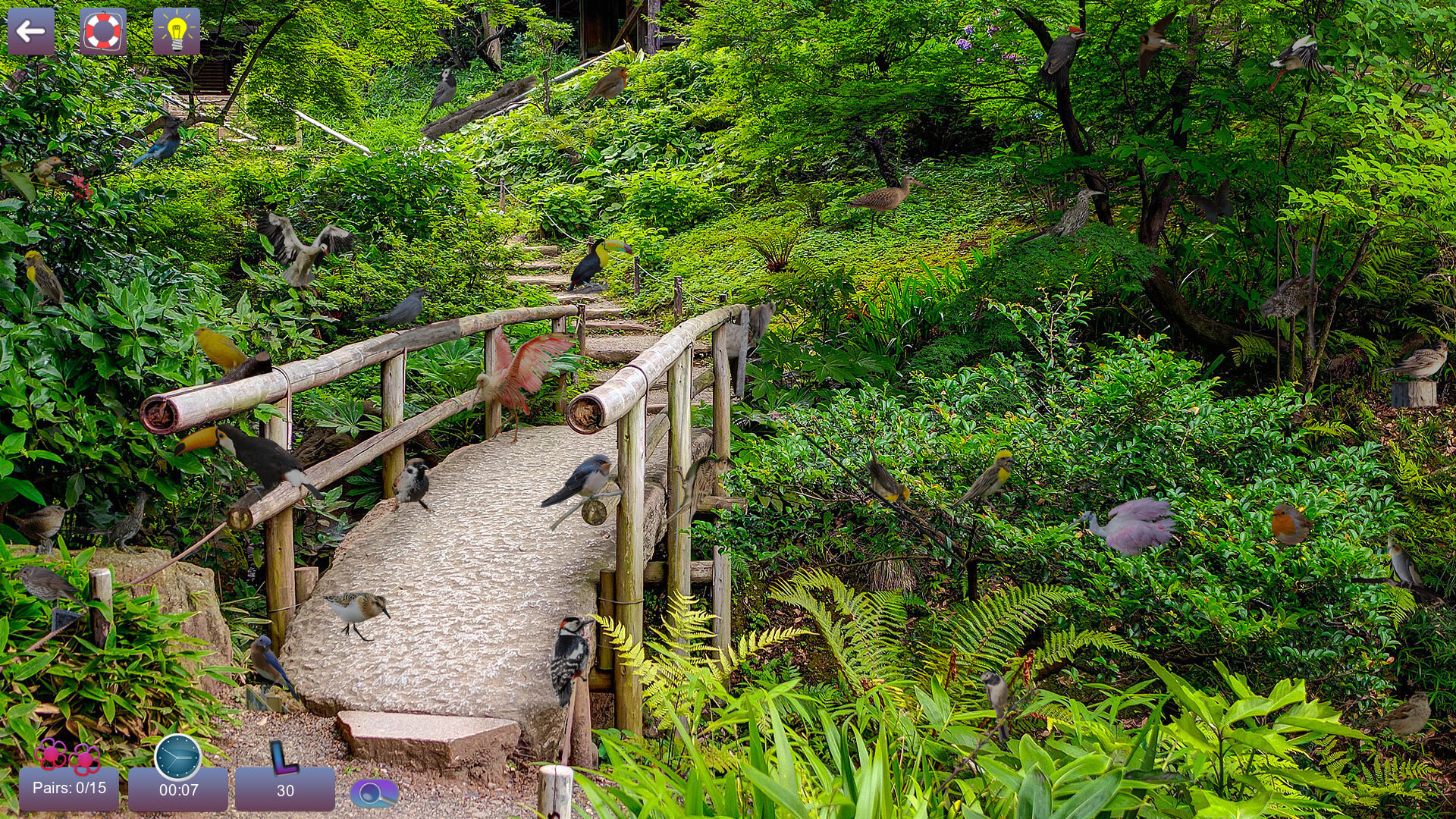 遊戲中充滿生機的自然場景