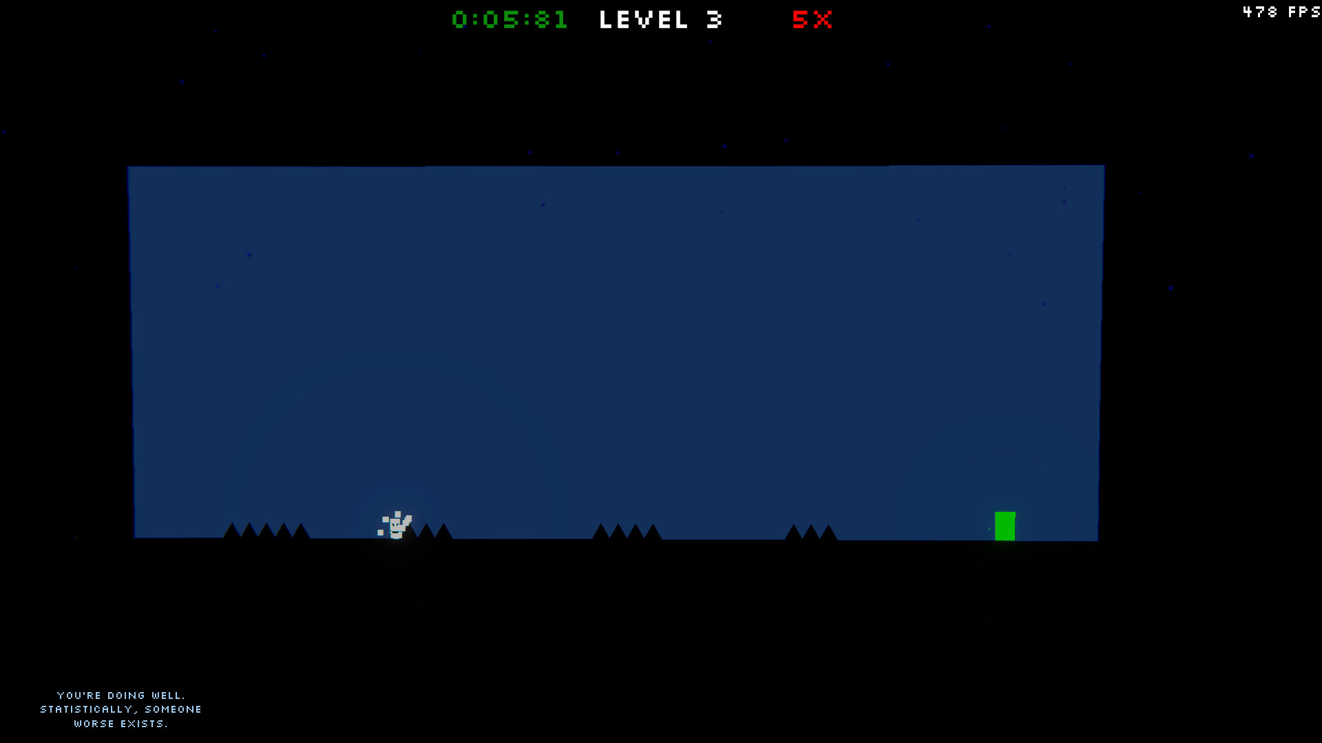 關卡中充滿需要精準時機才能通過的障礙