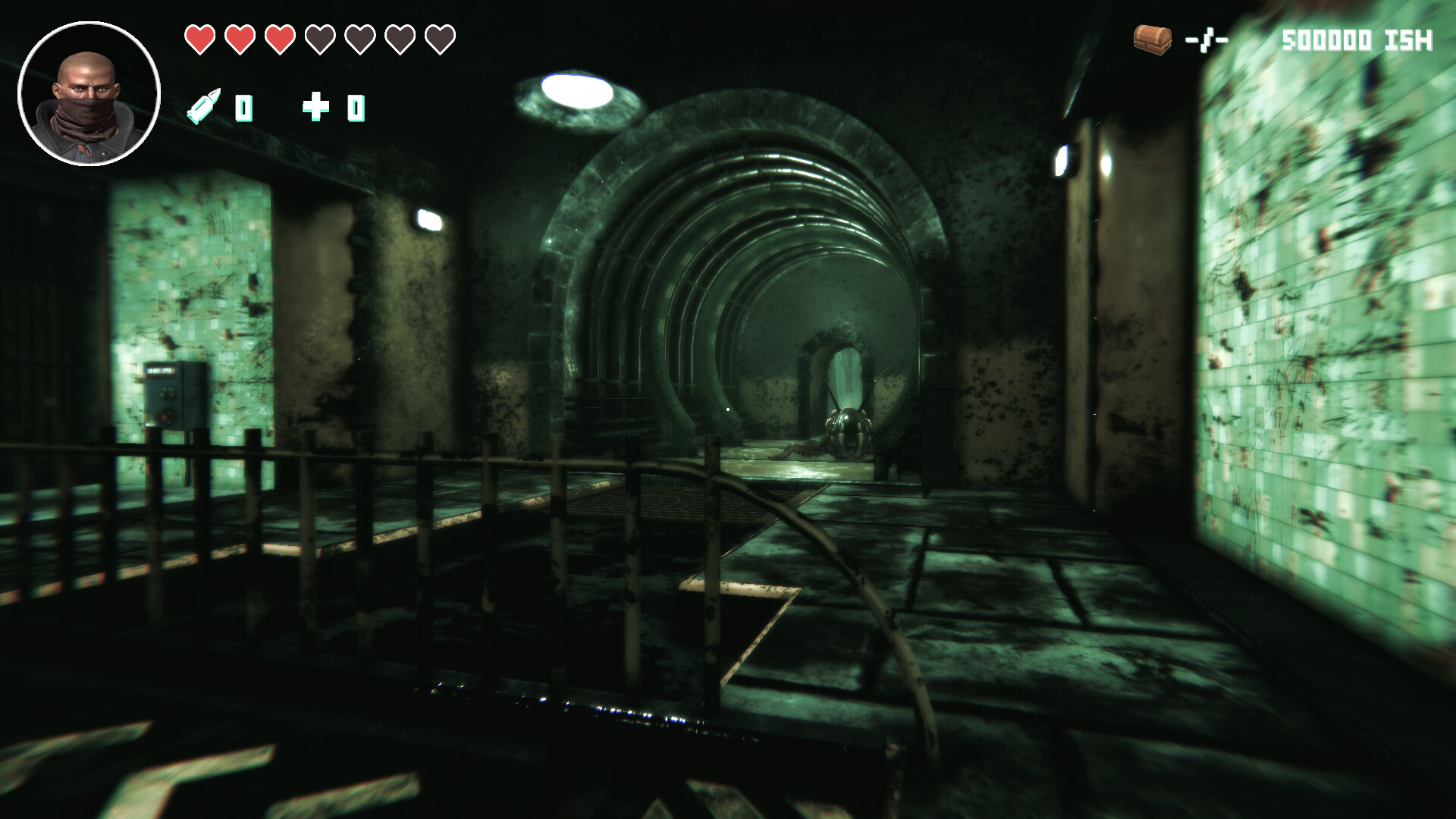 充滿賽博龐克風格的戰鬥場景