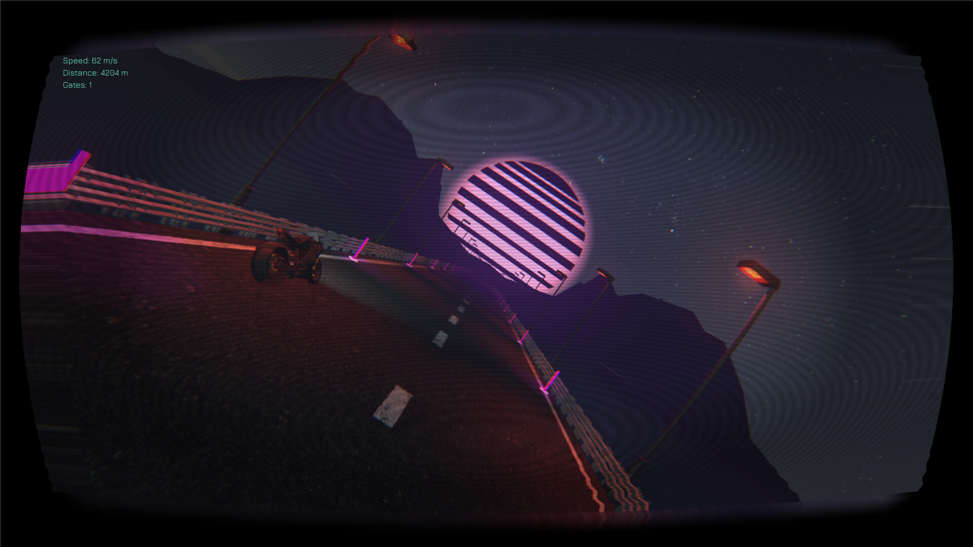 摩托車與道路的細節。