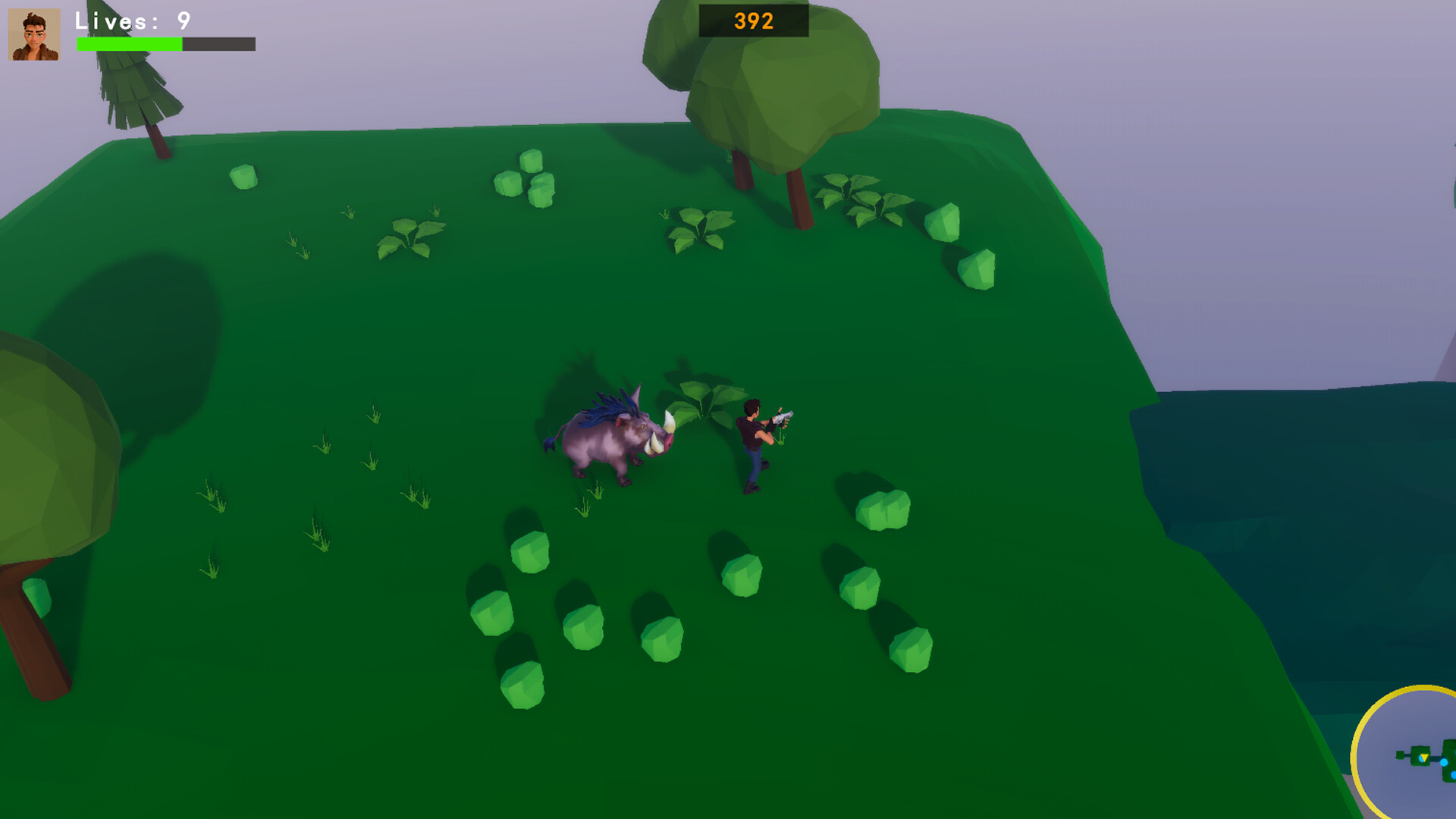 昏暗的地下場景充滿未知的危險