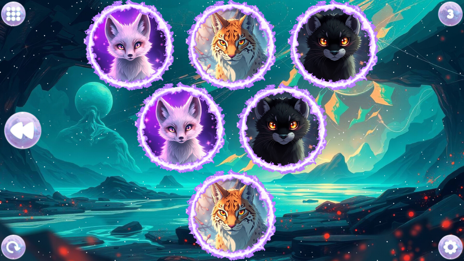 多樣化的卡牌等待玩家配對