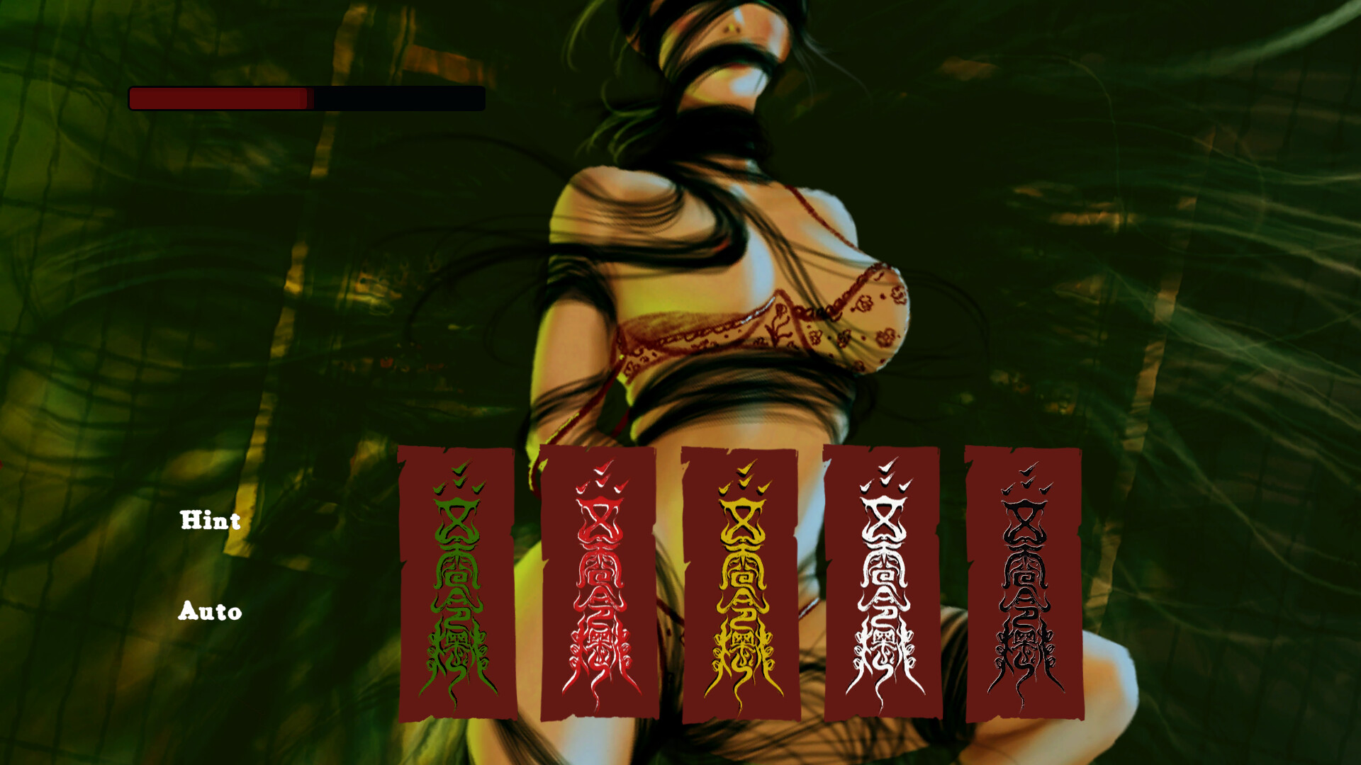 主角在充滿懸疑氣氛的場景中探索