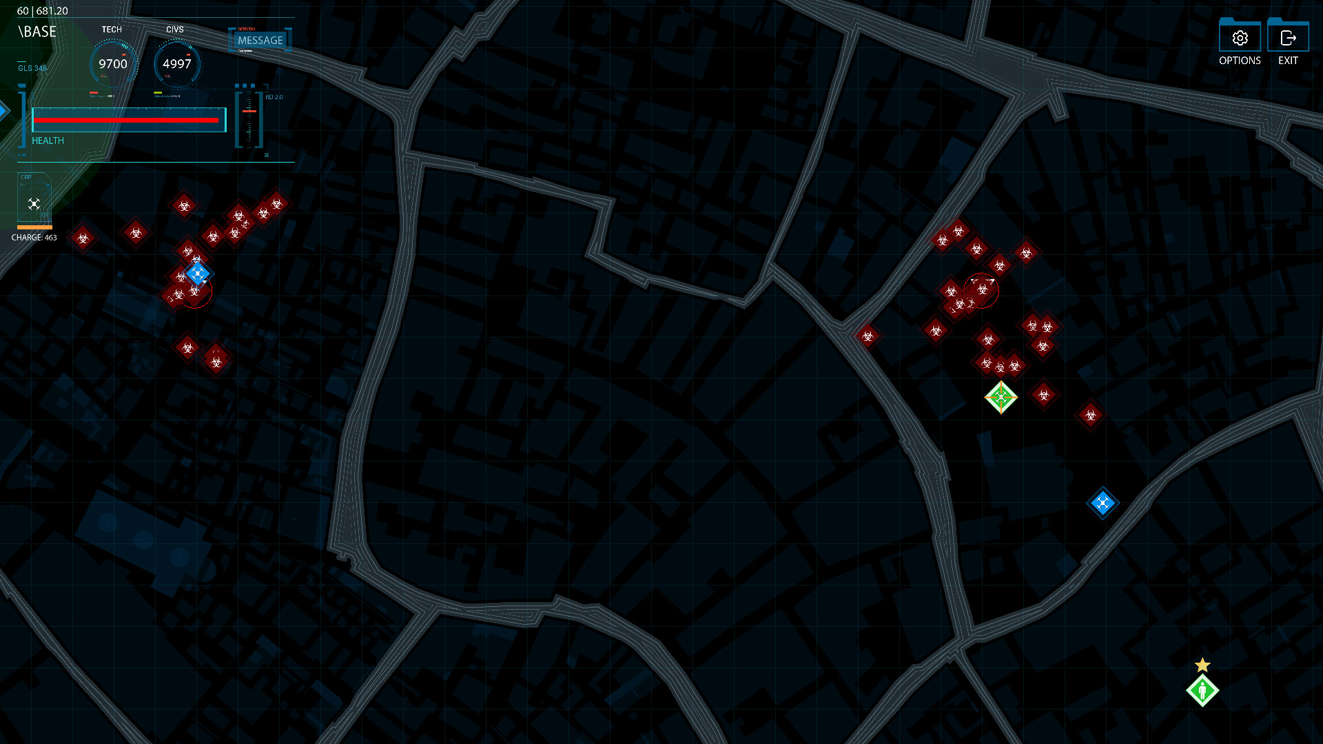 在末日城市中探索與搜集資源