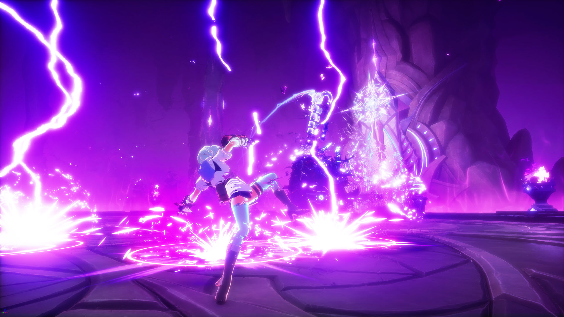 玩家在 PVE 模式中對抗巨大的精英怪物。