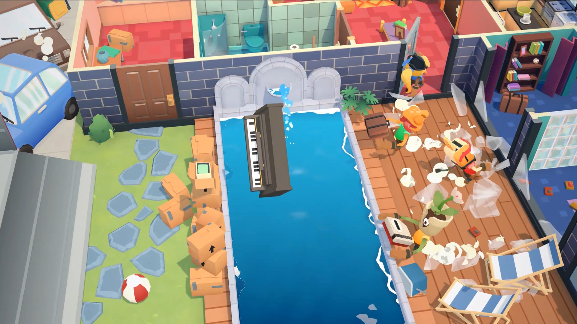 直接將傢俱丟過馬路