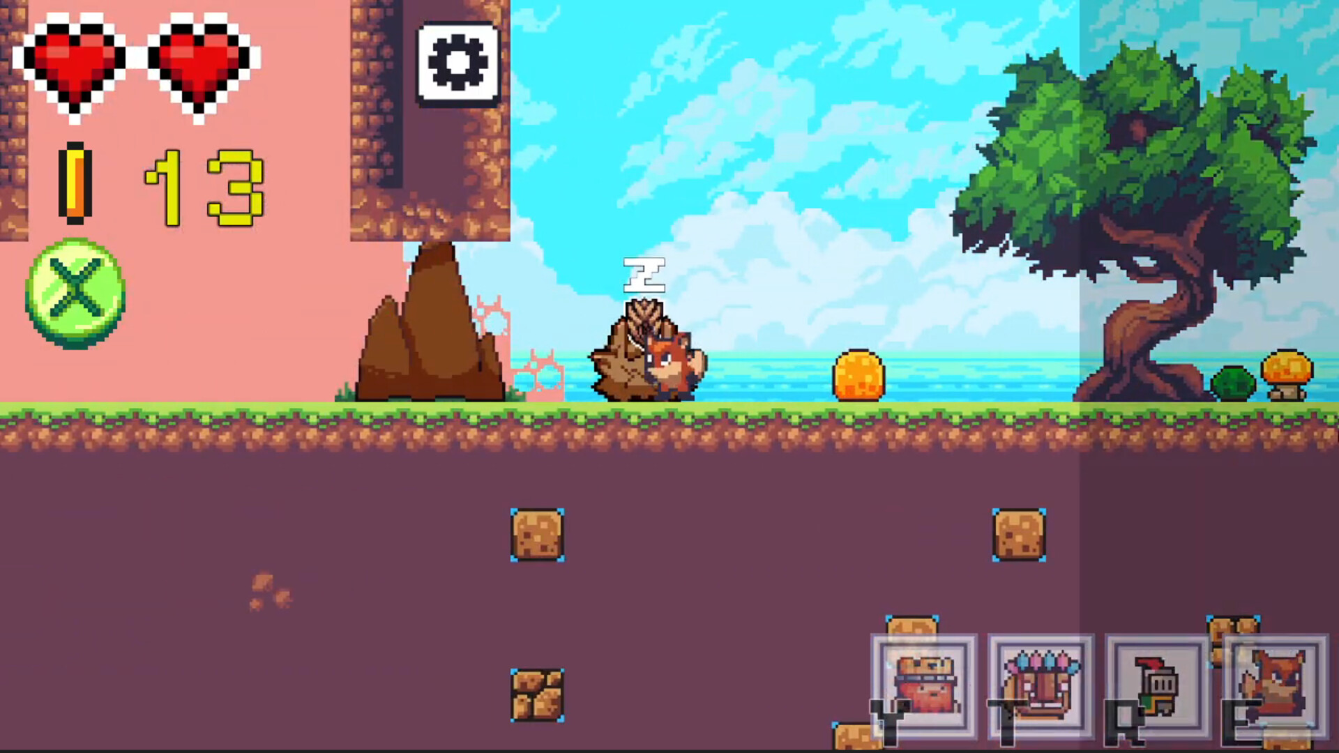 與巨大的頭目進行戰鬥